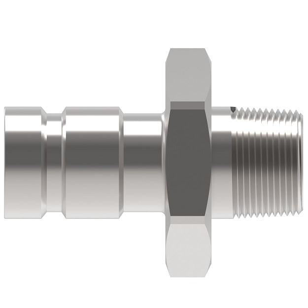 FD90-1012-04-04 Hansen® by Danfoss | Quick Disconnect Coupling | FD90 Series | 1/4" Male NPT x 1/4" SAE J1502 Interchange | Plug | NBR Seal | Valved | Steel