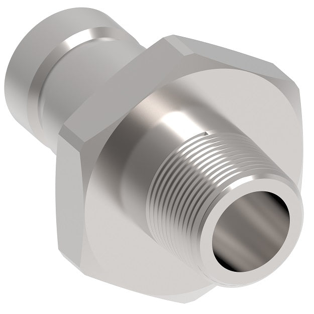 FD90-1012-02-04 Hansen® by Danfoss | Quick Disconnect Coupling | FD90 Series | 1/8" Male NPT x 1/4" SAE J1502 Interchange | Plug | NBR Seal | Valved | Steel