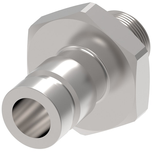 FD90-1012-04-04 Hansen® by Danfoss | Quick Disconnect Coupling | FD90 Series | 1/4" Male NPT x 1/4" SAE J1502 Interchange | Plug | NBR Seal | Valved | Steel