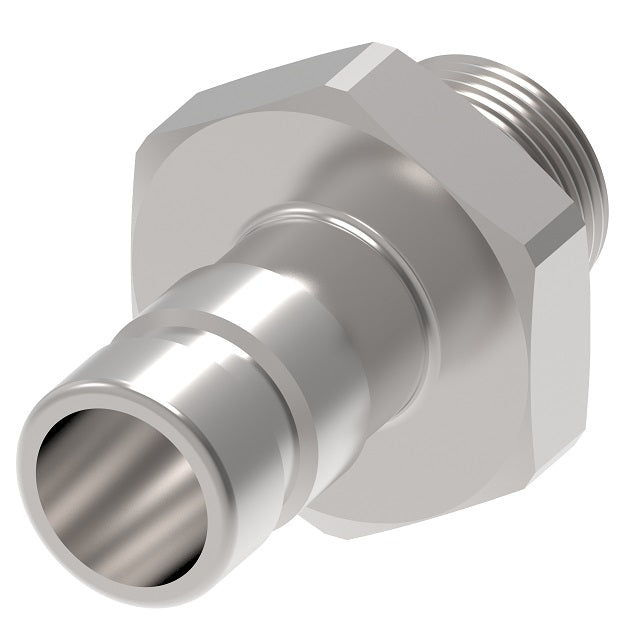 FD90-1004-05-04 Hansen® by Danfoss | Quick Disconnect Diagnostic Coupling | FD90 Series | 5/16" Male SAE O-Ring Boss x 1/4" SAE J1502 Interchange | Plug | NBR Seal | Valved with Dust Cap | Steel