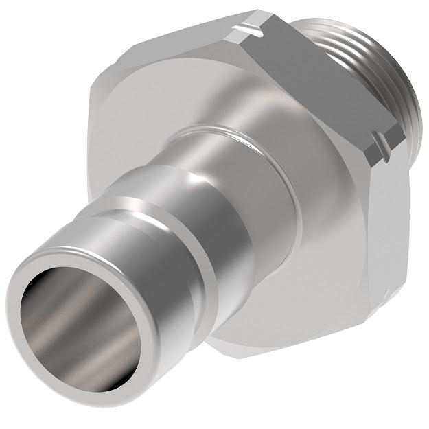 FD90-1047-06-04 Hansen® by Danfoss | Quick Disconnect Diagnostic Coupling | FD90 Series | M14 Metric Male O-Ring Boss x 1/4" SAE J1502 Interchange | Plug | NBR Seal | Valved with Dust Cap | Steel