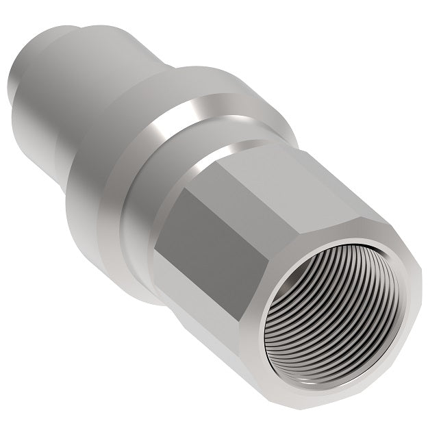 FD96-1005-24-24 Hansen® by Danfoss | Quick Disconnect Coupling | FD96 Series | 1-1/2" Female SAE O-Ring Boss x 1-1/2" High Pressure Thread to Connect Flush Face | Plug | NBR Seal | Steel