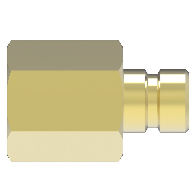 FTP353F Hansen by Danfoss | Thermal Management Quick Disconnect Coupling | Flo-Temp Series | 3/8" Female NPTF x 3/8" Body Size | Plug | Brass