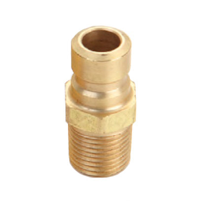 FTP554 Hansen® by Danfoss | Thermal Management Quick Disconnect Coupling | Flo-Temp Series | 1/2" Male NPTF x 1/2" Body Size | Plug | Brass