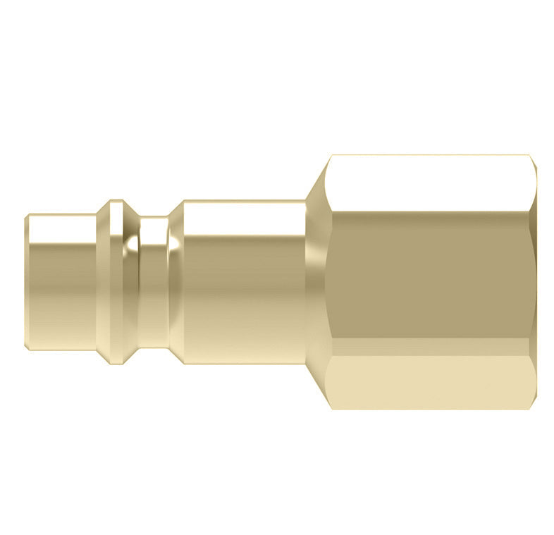 100512 Hansen® by Danfoss | Pneumatic Quick Disconnect Coupling | Gas-Mate Series | 1" Female NPTF x 1" Body Size | Plug | Brass