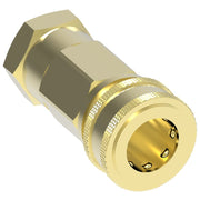 GMS1250FH Hansen® by Danfoss | Pneumatic Quick Disconnect Coupling | Gas-Mate Series (For Indoor Use Only) | 1-1/4" Female NPTF x 1-1/4" Body Size | Socket | Buna-N Seal | Brass