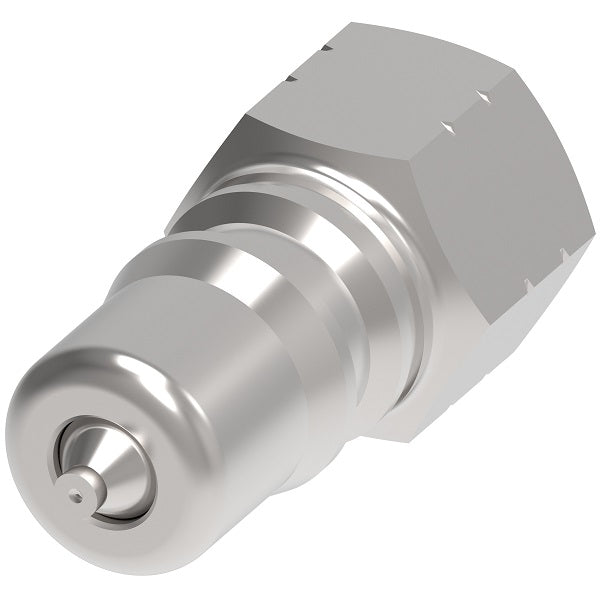 LL8KP16 Hansen® by Danfoss | Quick Disconnect Coupling | HK1-8 Series | 1" Female SAE ORB x 1" ISO 7241-1 B | Plug | NBR Seal | 303 Stainless Steel