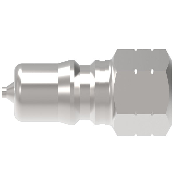 LL6KP31 Hansen® by Danfoss | Quick Disconnect Coupling | HK1-8 Series | 3/4" Female NPTF x 3/4" ISO 7241-1 B | Plug | NBR Seal | 303 Stainless Steel