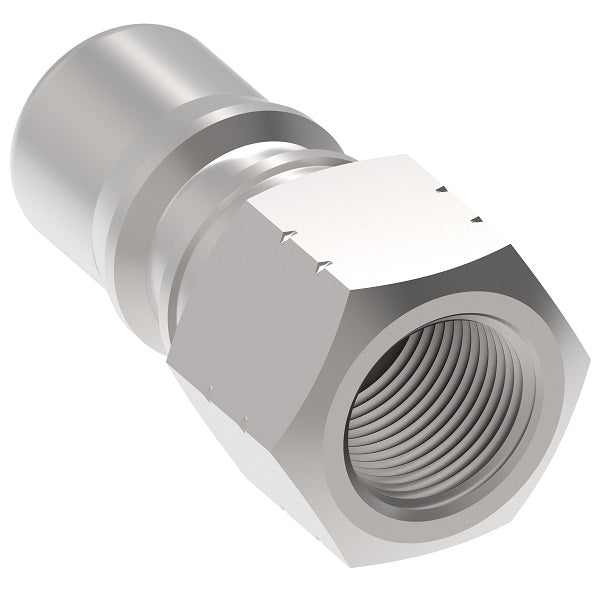 2K16 Hansen® by Danfoss | Quick Disconnect Coupling | HK1-8 Series | 1/4" Female NPTF x 1/4" ISO 7241-1 B | Plug | NBR Seal | Steel