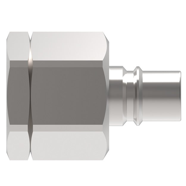12K41 Hansen® by Danfoss | Quick Disconnect Coupling | HK10/12/20 Series | 1-1/4" Female NPTF x 1-1/2" ISO 7241-1 B | Plug | NBR Seal | Steel