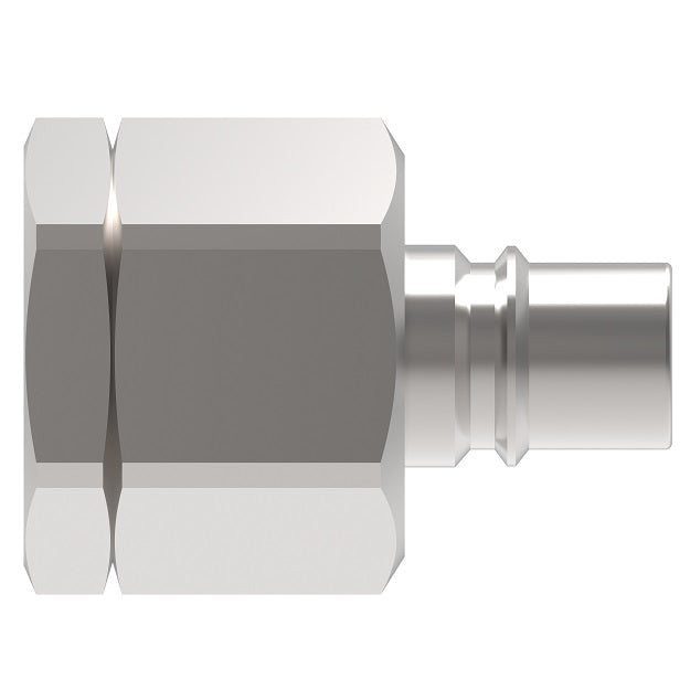 10K41 Hansen® by Danfoss | Quick Disconnect Coupling | HK10/12/20 Series | 1-1/4" Female NPTF x 1-1/4" ISO 7241-1 B | Plug | NBR Seal | Steel