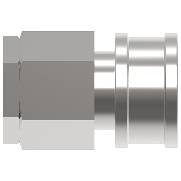 LL12H41BS Hansen® by Danfoss | Quick Disconnect Coupling | HK10/12/20 Series | 1-1/4" Female BSPP x 1-1/2" ISO 7241-1 B | Socket | NBR Seal | 303 Stainless Steel