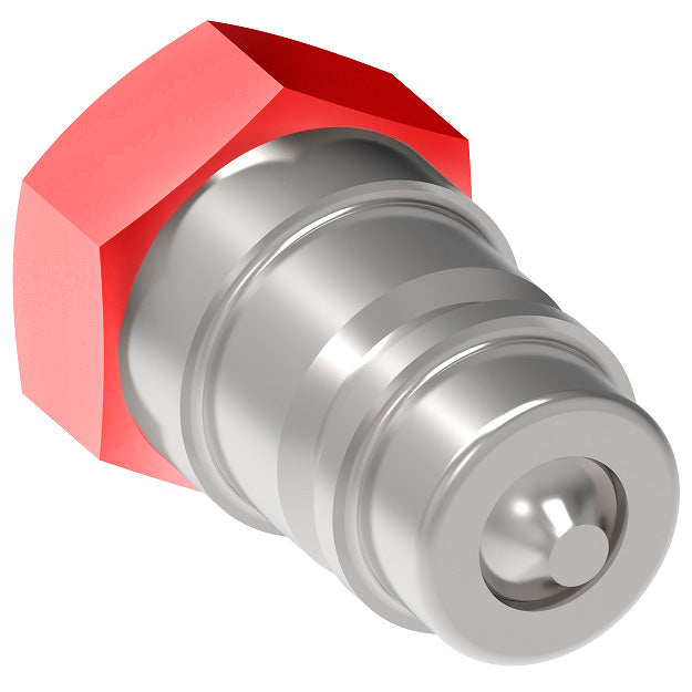 8KFR36 Hansen® by Danfoss | Quick Disconnect Coupling | HKFR Series BOP | 1" Female NPTF x 1" ISO 7241-1 Series B | Plug | NBR Seal | Steel