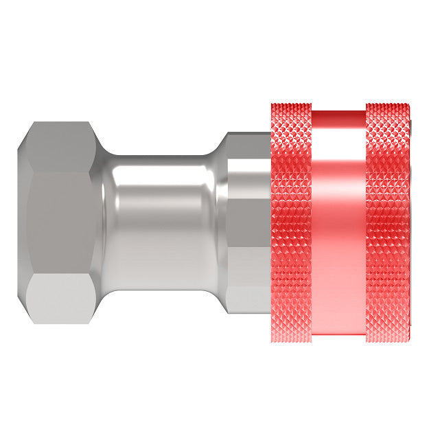 8HFR36 Hansen® by Danfoss | Quick Disconnect Coupling | HKFR Series BOP | 1" Female NPTF x 1" ISO 7241-1 Series B | Socket | NBR Seal | Steel