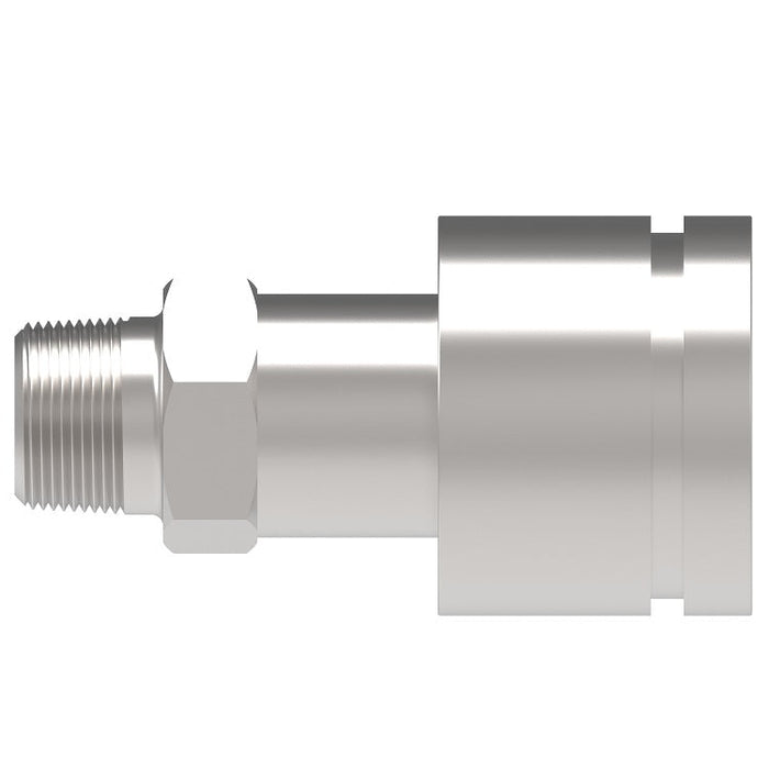 HP3SB37M Hansen® by Danfoss | Quick Disconnect Coupling | HP3 Series | 3/8" Male NPT x 3/8" High Pressure | Socket | NBR Seal | Steel