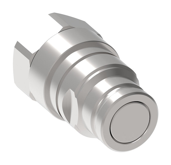 ML8DBP100FBS Hansen® by Danfoss | Quick Disconnect Coupling | MLDB Series | 1" Female BSPP x 1" Flat Face/Dry Break | Plug | FKM Seal | 316/316L Stainless Steel