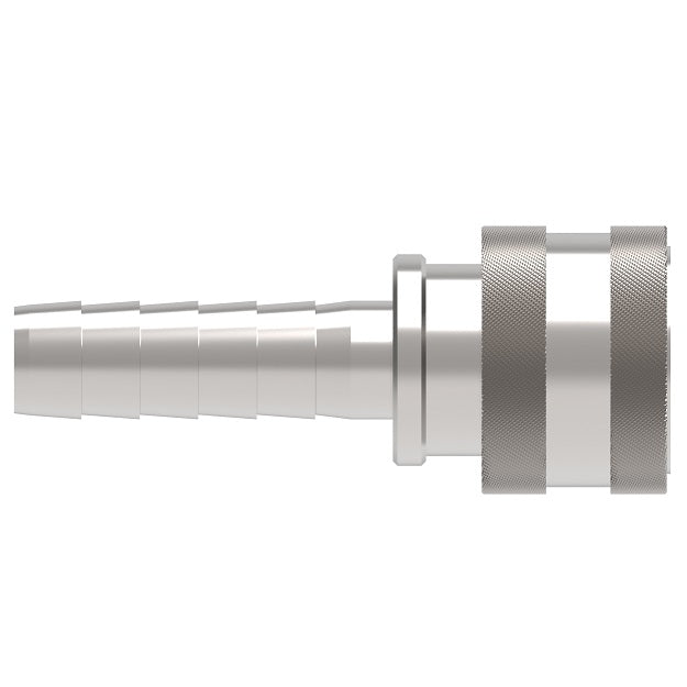 LL8S37 Hansen® by Danfoss | Quick Disconnect Coupling | ST Series | 1" Hose ID x 1" Body Size | Socket | NBR Seal | 303 Stainless Steel