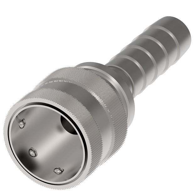 LL1S12 Hansen® by Danfoss | Quick Disconnect Coupling | ST Series | 3/16" Hose ID x 1/8" Body Size | Socket | NBR Seal | 303 Stainless Steel
