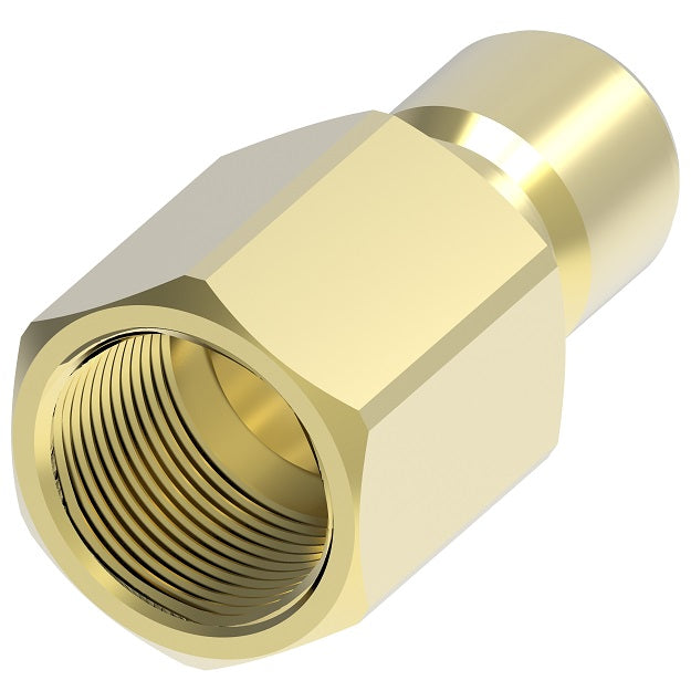 B2T16 Hansen® by Danfoss | Quick Disconnect Coupling | ST Series | 1/4" Female NPTF x 1/4" Body Size | Plug | NBR Seal | Brass