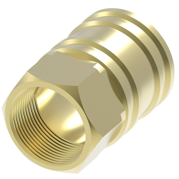 6S31 Hansen® by Danfoss | Quick Disconnect Coupling | ST Series | 3/4" Female NPTF x 3/4" Body Size | Socket | NBR Seal | Brass