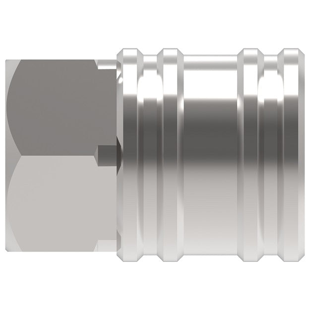LL1S11BS Hansen® by Danfoss | Quick Disconnect Coupling | ST Series | 1/8" Female BSPP x 1/8" Body Size | Socket | NBR Seal | 303 Stainless Steel