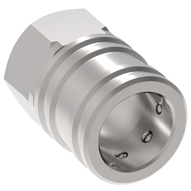 LL2S16BS Hansen® by Danfoss | Quick Disconnect Coupling | ST Series | 1/4" Female BSPP x 1/4" Body Size | Socket | NBR Seal | 303 Stainless Steel