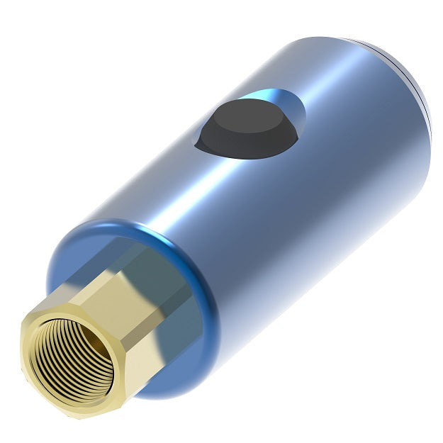 GD1052641 Hansen® by Danfoss | Pneumatic Quick Disconnect Coupling | Safeline Series | 1/4" Female NPT x 1/4" ISO 6150 B GD10500 | Push Button Socket | NBR Seal | Aluminum
