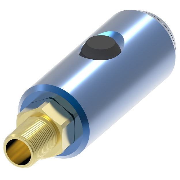 GD1053641 Hansen® by Danfoss | Pneumatic Quick Disconnect Coupling | Safeline Series | 1/4" Male NPT x 1/4" ISO 6150 B GD10500 | Push Button Socket | NBR Seal | Aluminum