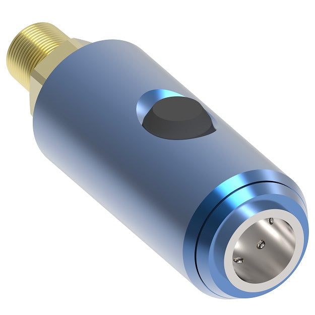 GD1053641 Hansen® by Danfoss | Pneumatic Quick Disconnect Coupling | Safeline Series | 1/4" Male NPT x 1/4" ISO 6150 B GD10500 | Push Button Socket | NBR Seal | Aluminum