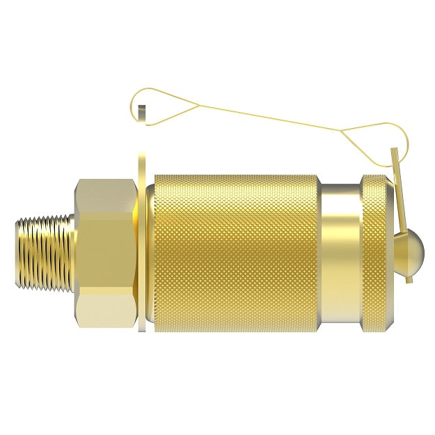 FF14783 Hansen® by Danfoss | Standard Test Coupling | 1/8" Male NPT | FKM Seal | Nickel Plated Steel