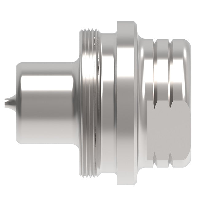 WV06224V0 Hansen® by Danfoss | Quick Disconnect Coupling | W6000 Series | 3/8" Female NPT x 3/8" Thread-to-Connect | Plug | FKM Seal | Stainless Steel