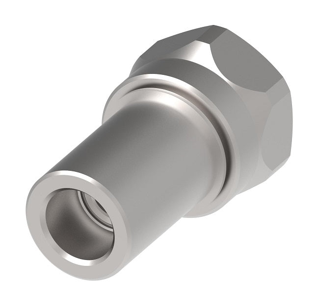 WV06227V0 Hansen® by Danfoss | Quick Disconnect Coupling | W6000 Series | 3/8" Female NPT x 3/8" Thread-to-Connect | Socket | FKM Seal | Stainless Steel