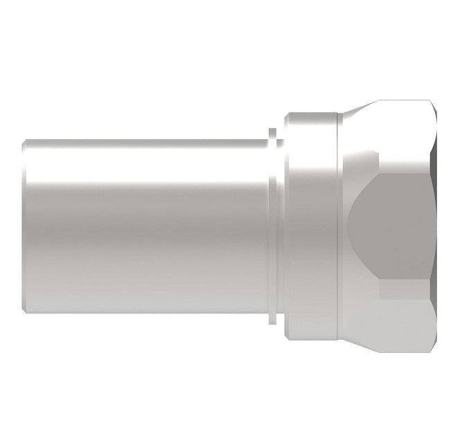 WV06037V0 Hansen® by Danfoss | Quick Disconnect Coupling | W6000 Series | 1/2" Female BSPP x 1/2" Thread-to-Connect | Socket | FKM Seal | Stainless Steel