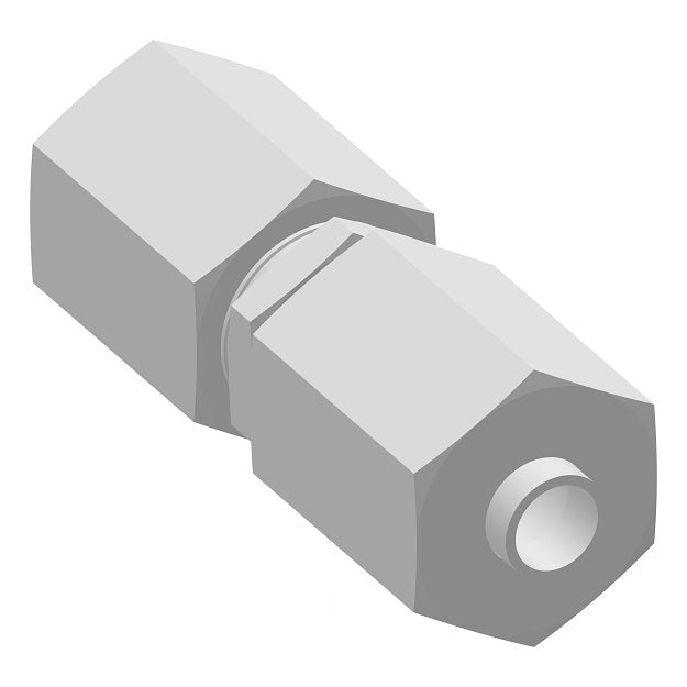 1562PX8 by Danfoss | Compression Tube | Union Connector | 1/2" Tube OD x 1/2" Tube OD | Polypropylene