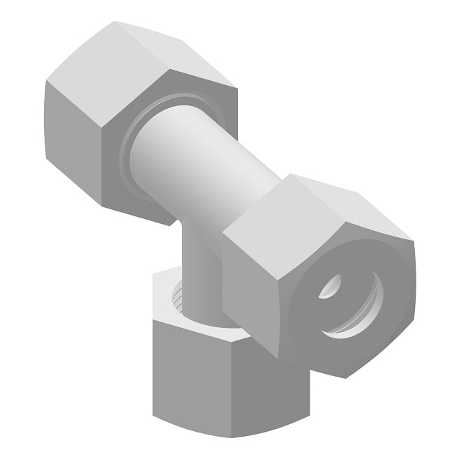 1564PX8 by Danfoss | Compression Tube | Union Tee | 1/2" Tube OD x 1/2" Tube OD x 1/2" Tube OD | Polypropylene