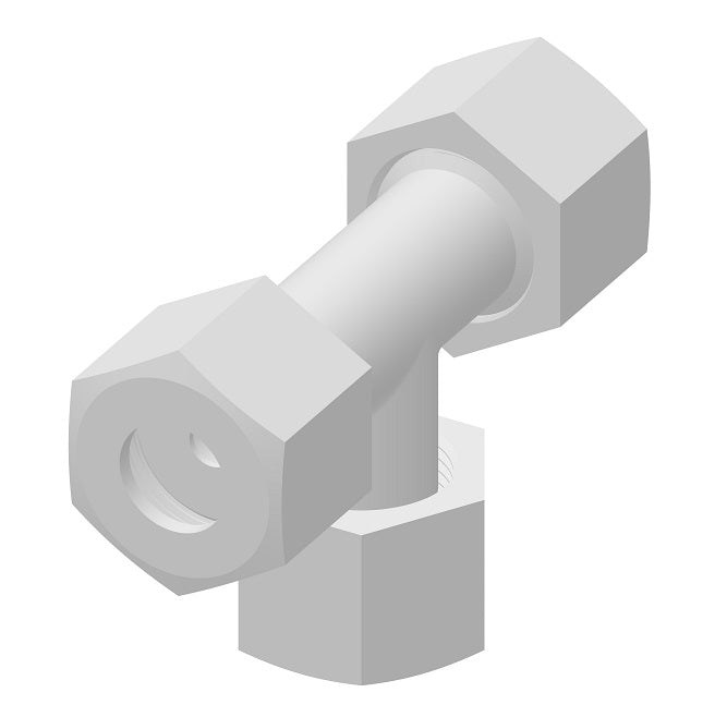 1564PX6 by Danfoss | Compression Tube | Union Tee | 3/8" Tube OD x 3/8" Tube OD x 3/8" Tube OD | Polypropylene