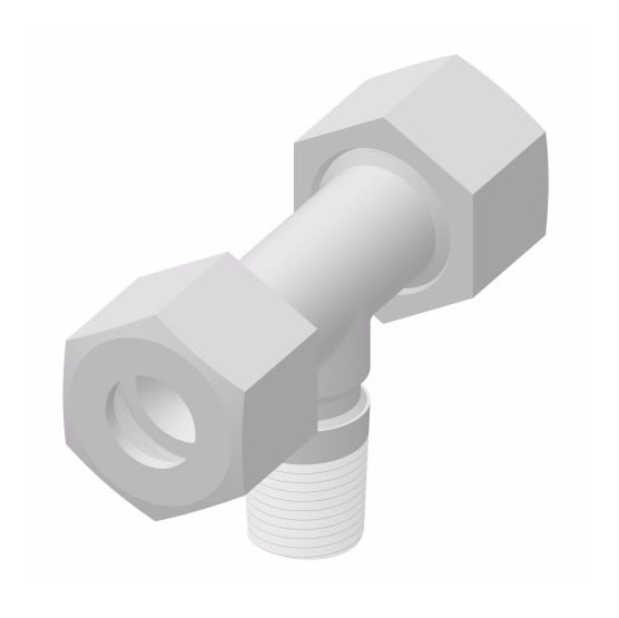 1572X4 by Danfoss | Compression Tube | Male Branch Tee | 1/4" Tube OD x 1/4" Tube OD x 1/8" Male Pipe | Nylon