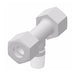 1572X4 by Danfoss | Compression Tube | Male Branch Tee | 1/4" Tube OD x 1/4" Tube OD x 1/8" Male Pipe | Nylon