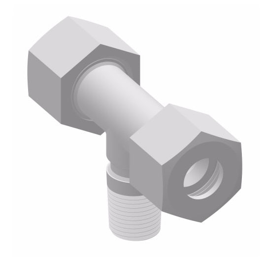 1572X4G by Danfoss | Compression Tube | Male Branch Tee with 'GRIPPER' Nut | 1/4" Tube OD x 1/4" Tube OD x 1/8" Male Pipe | Nylon