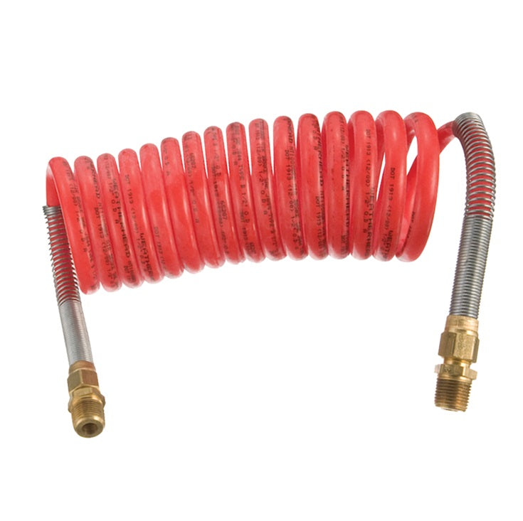 15CAR12-12 Synflex Eclipse by Danfoss | 15CA Eclipse | Air Brake Tubing Coil | Red | 12" Pigtails | 15ft Length