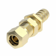 33806P-Y66 Weatherhead by Danfoss | 338 'P' Series | Air Brake Slider Line Crimp Fitting | -06 Air Brake End x -06 Hose Barb | Brass