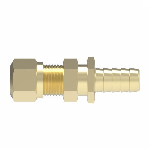 33806P-Y68 Weatherhead by Danfoss | 338 'P' Series | Air Brake Slider Line Crimp Fitting | -08 Air Brake End x -06 Hose Barb | Brass