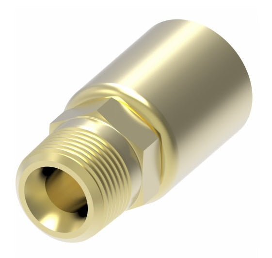 33806P-J06 Weatherhead by Danfoss | 338 'P' Series | Male Pipe Swivel Crimp Fitting | -06 Male Pipe Swivel x -06 Hose Barb | Brass