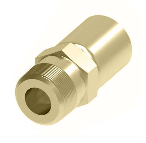 26506P-106 Weatherhead by Danfoss | 265 'P' Series | Male Pipe Rigid Crimp Fitting | -06 Male Pipe x -06 Hose Barb | Brass
