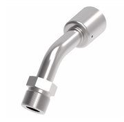75710E-390 Weatherhead by Danfoss | 757 'E' Series | Male SAE 45° Flare Rigid Crimp Fitting | -10 Male SAE 45° Flare x -08 Hose Barb | Steel