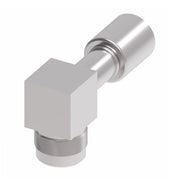 75710E-X10 Weatherhead by Danfoss | 757 'E' Series | Male SAE 45° Rigid 90° Elbow Crimp Fitting | -10 Male SAE 45° x -08 Hose Barb | Steel