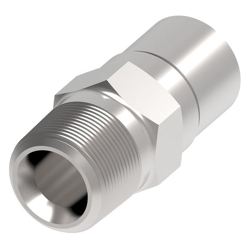 C-1116 Weatherhead by Danfoss | Everswage | Male Pipe Crimp Fitting for Everflex Hose | 7/8" Hose Barb x 1" Male NPT | Carbon Steel