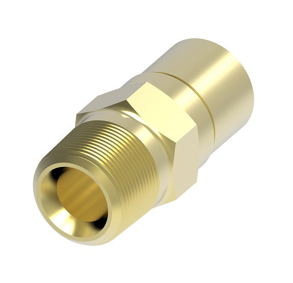 B-1116 Weatherhead by Danfoss | Everswage | Male Pipe Crimp Fitting for Everflex Hose | 7/8" Hose Barb x 1" Male NPT | Brass