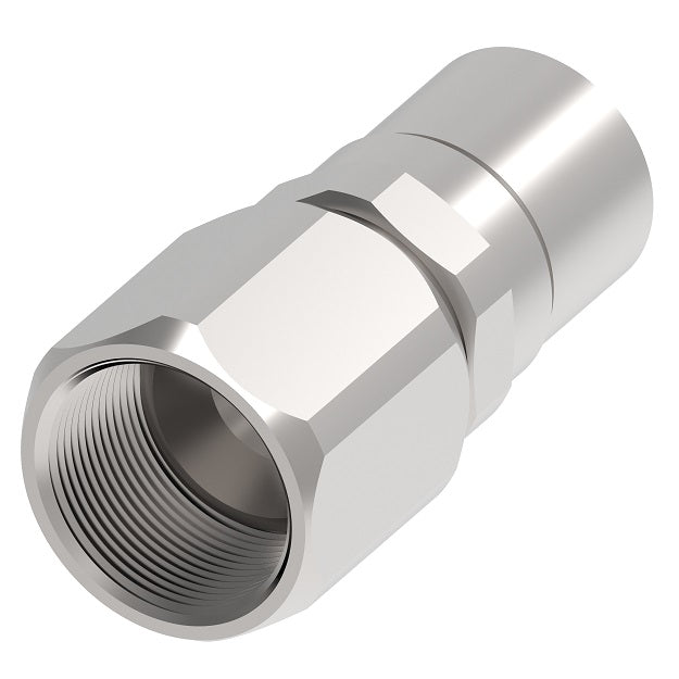 S-1316 Weatherhead by Danfoss | Everswage | Female SAE 37° JIC Swivel Crimp Fitting for Everflex Hose | 7/8" Hose Barb x 1" Female SAE 37° JIC Swivel | 300 Stainless Steel