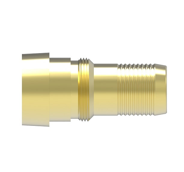 NJ-16-B Weatherhead by Danfoss | Everswage | Female 37° JIC Insert Crimp Fitting for Everflex Hose | 7/8" Hose Barb x 1" Female 37° JIC | Brass